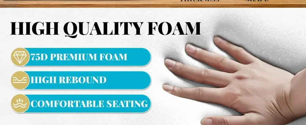 Discover Royal Shade Premium 75D High-Resilience Foam Quality Custom Seat Cushions!