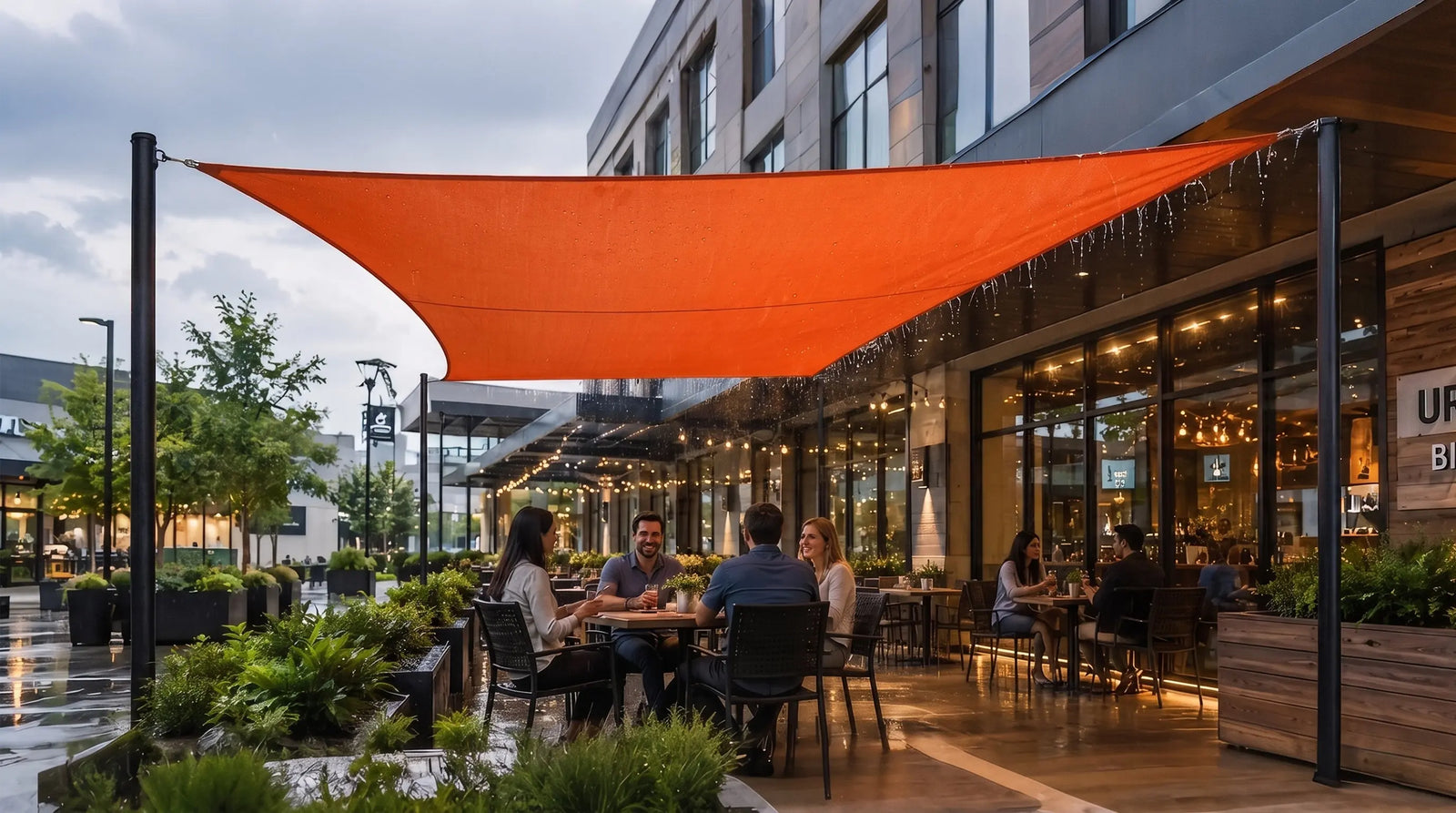 Rain or Shine: How Waterproof Shade Sails Maximize Summer Business & Customer Comfort Royal Shade USA