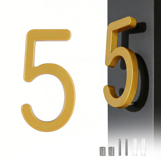【Custom】Metal House Number Sign,Minimalist Address Sign Royal Shade USA