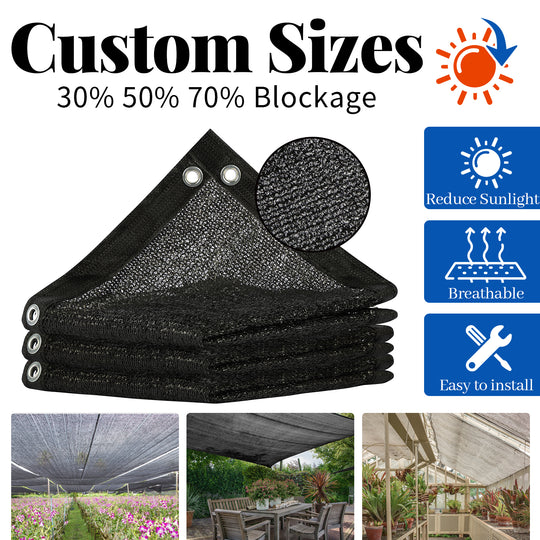 Royal Shade 70% Shade Fabric Black Sun Shade Cloth