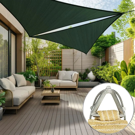 16 x 16 x 16 Custom Pro Ring Sun Shade Sail - Royal Shade USA