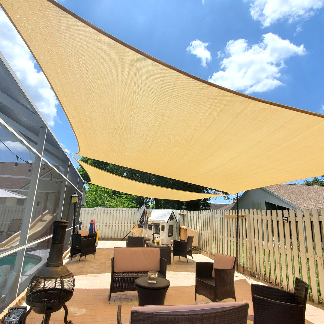 [CUSTOM] Rectangle Standard Sun Shade Sail Canopy, Commercial Grade