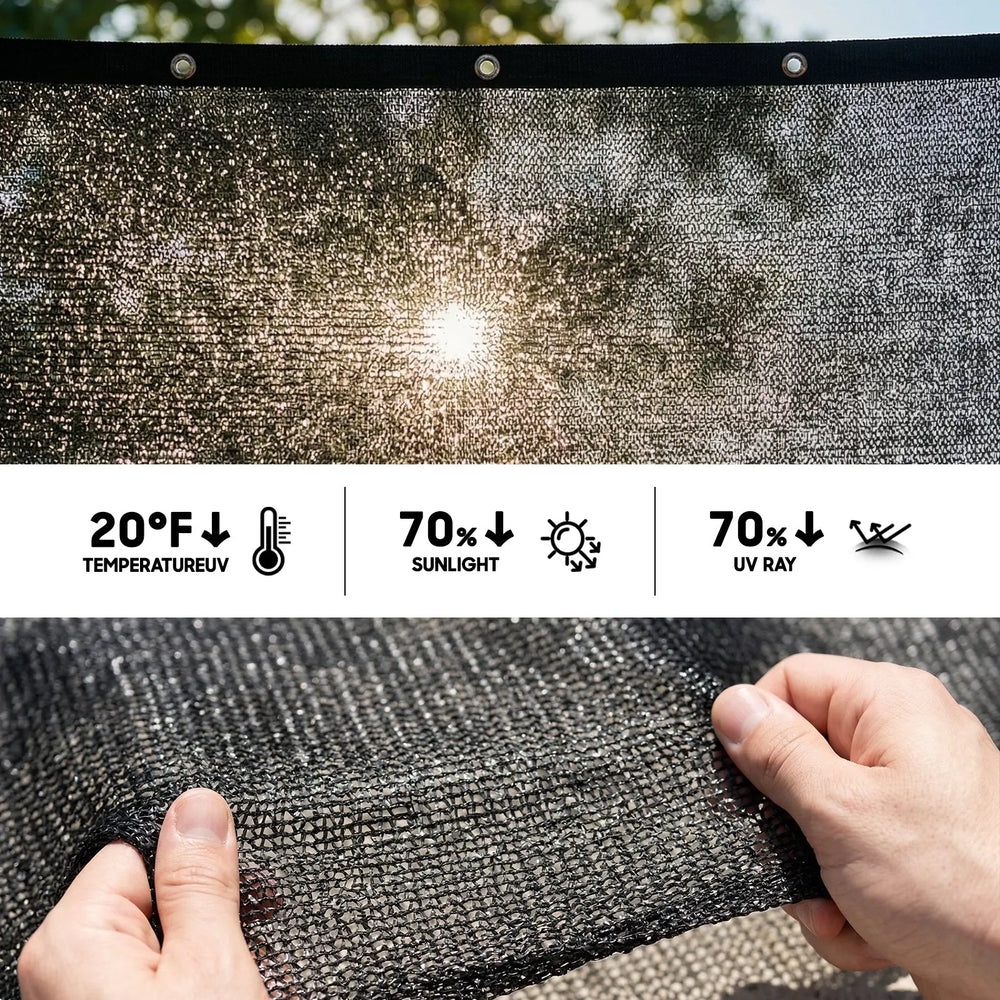 Sunblock Black sun shade cloth