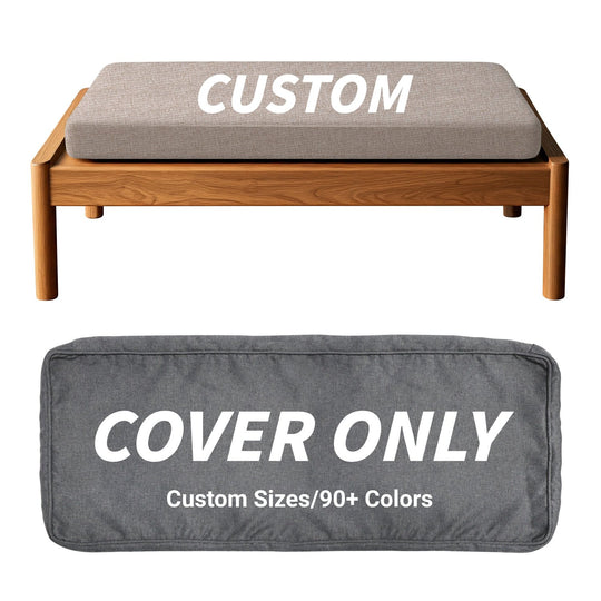 【Custom】Cushion Cover Patio Bench Cushion Cover Replaceable Bench Cushion/Chair Cushion Cover