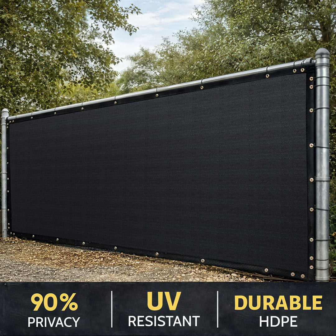 Privacy Fence Screen W Brass-Grommets 170 GSM Royal Shade