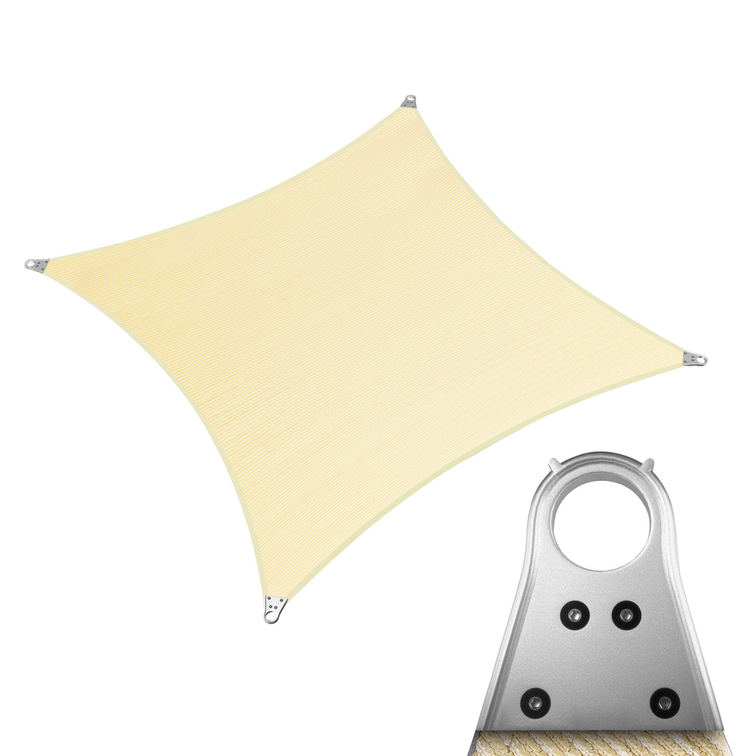 Super Ring Heavy Duty Rectangle Commercial Grade Sun Shade Sail