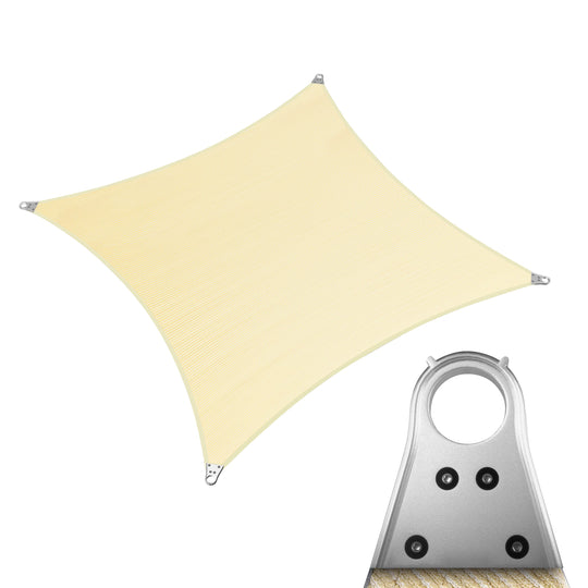 Super Ring Heavy Duty Rectangle Commercial Grade Sun Shade Sail