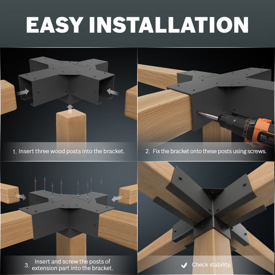 Royal Shade USA Metal Pergola Kit - Royal Shade USA