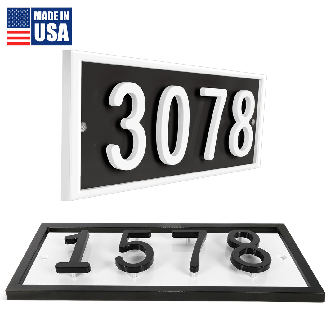 House Number with frame