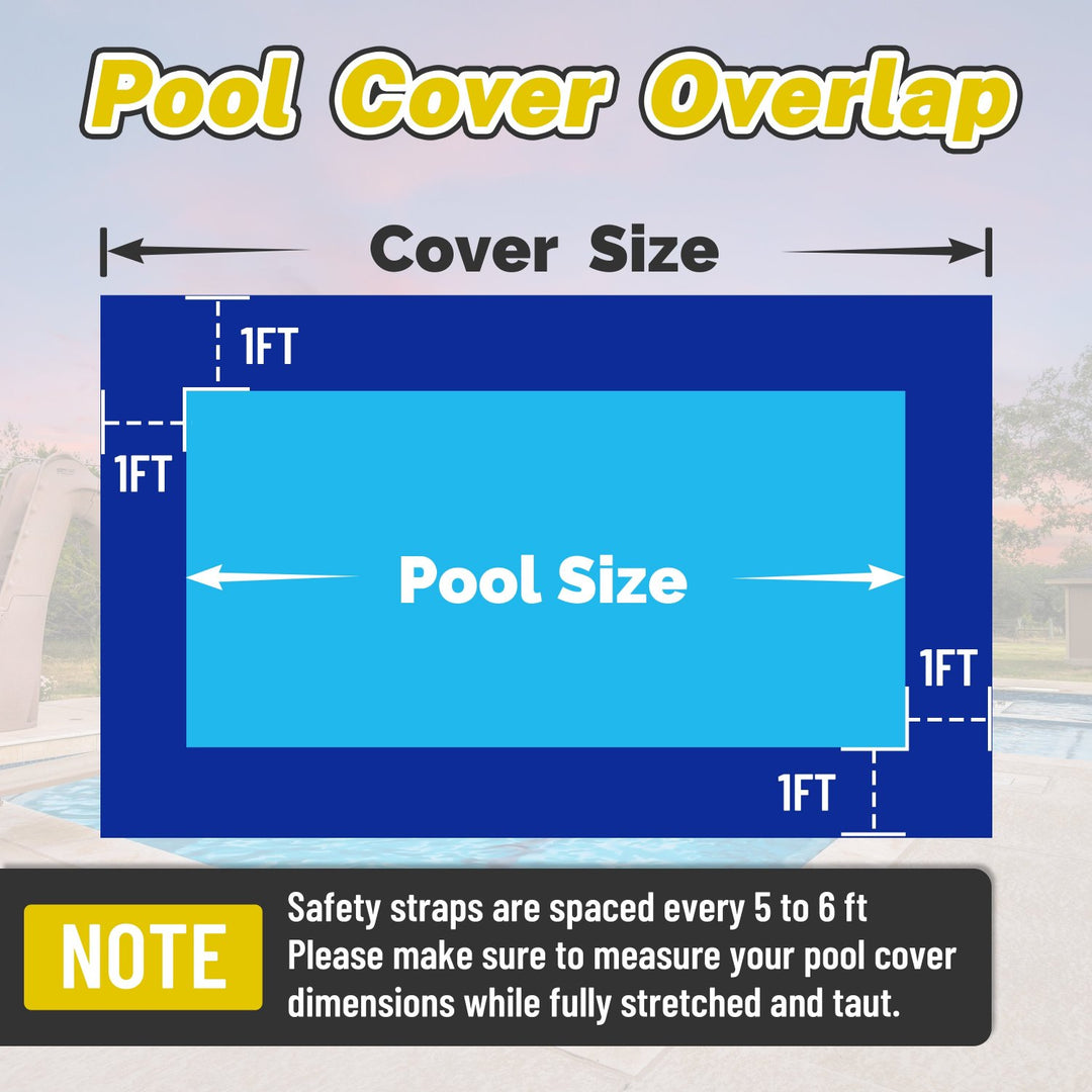 Rectangle Winter Swimming Safety Pool Cover