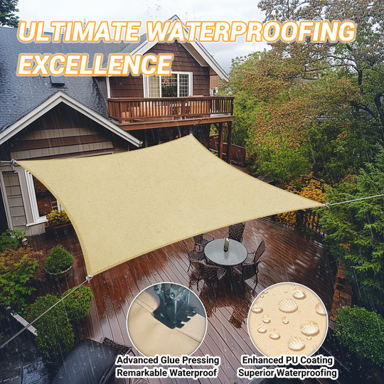 [CUSTOM] Heavy Duty Waterproof Triangle/Rectangle/Square Shade Sail Outdoor Canopy Awning