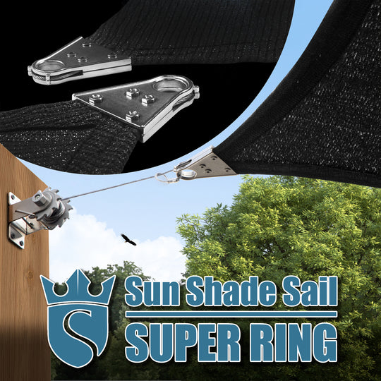 Rectangle Super Ring Heavy-Duty Sun Shade Sail Canopy