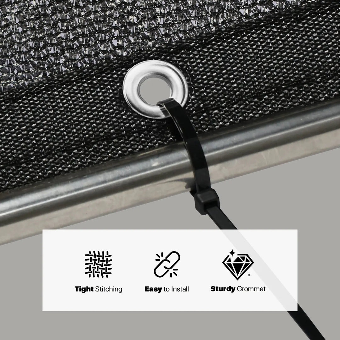 50% Sunblock Black Garden Shade Cloth Mesh Tarp