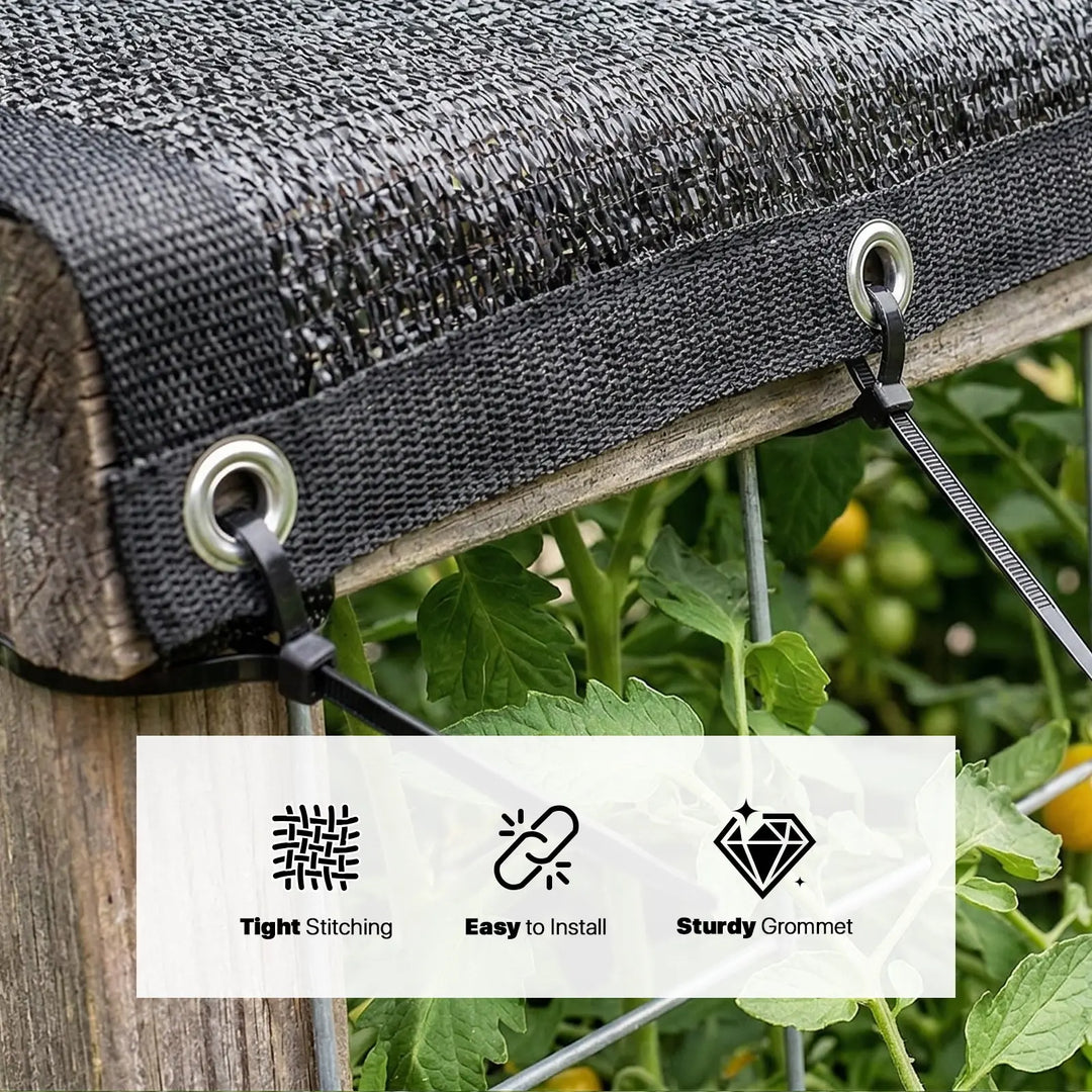 70% Sunblock Black Garden Shade Cloth Mesh Tarp