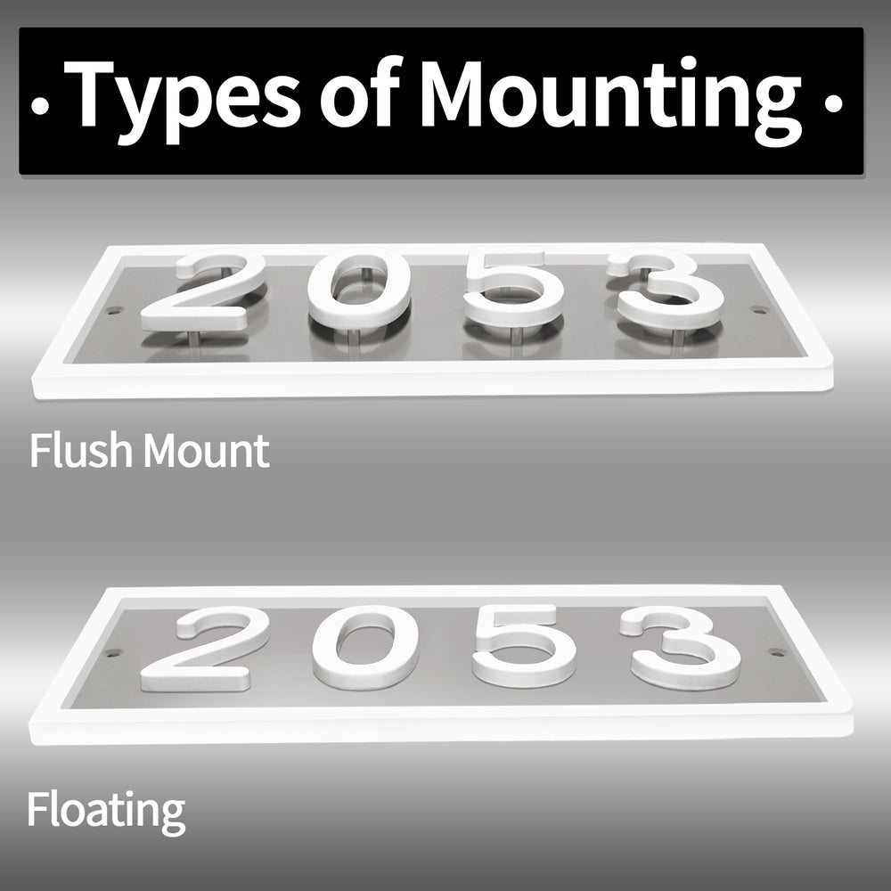 floating house numbers丨Royal Shade