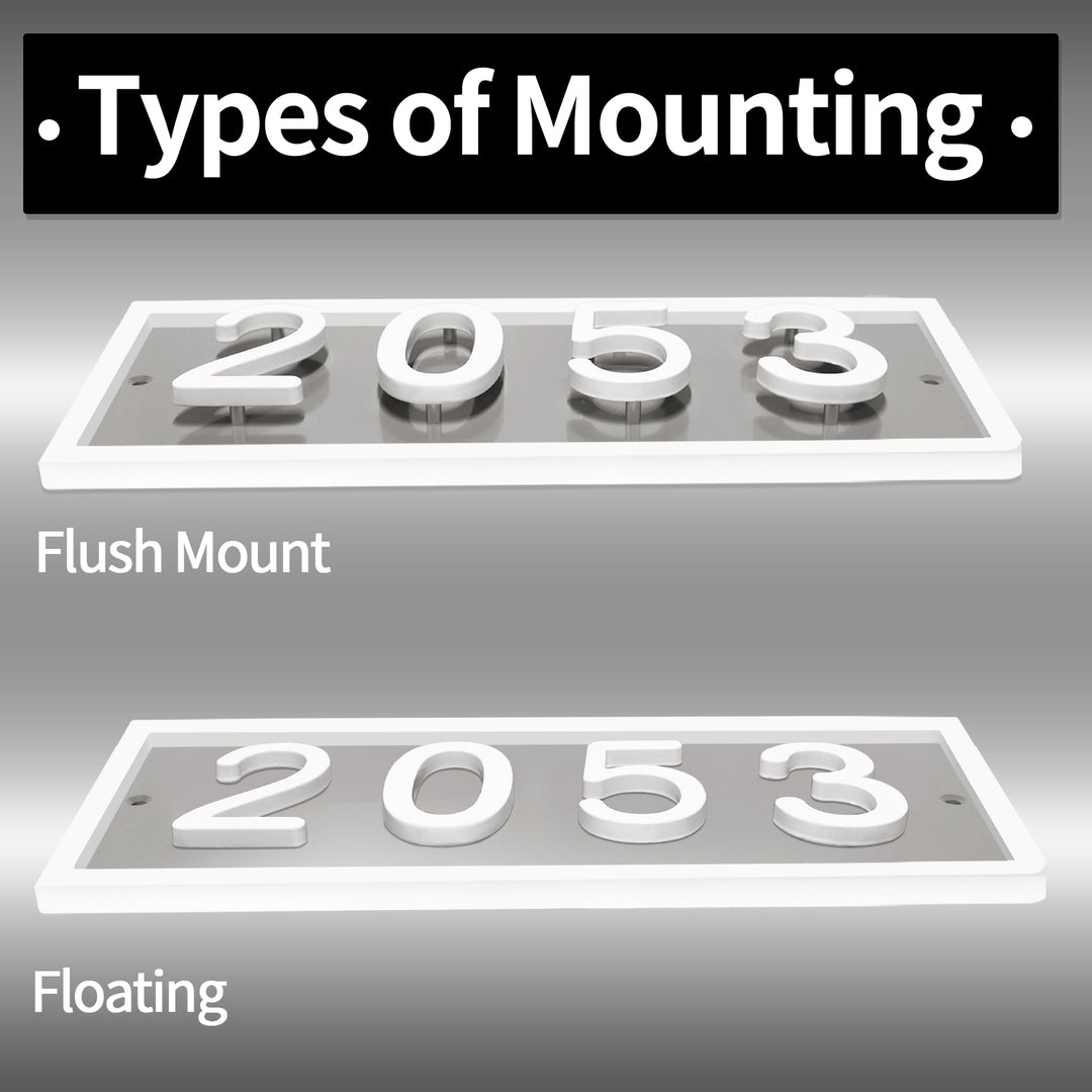 floating house numbers丨Royal Shade