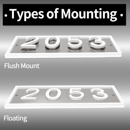floating house numbers丨Royal Shade