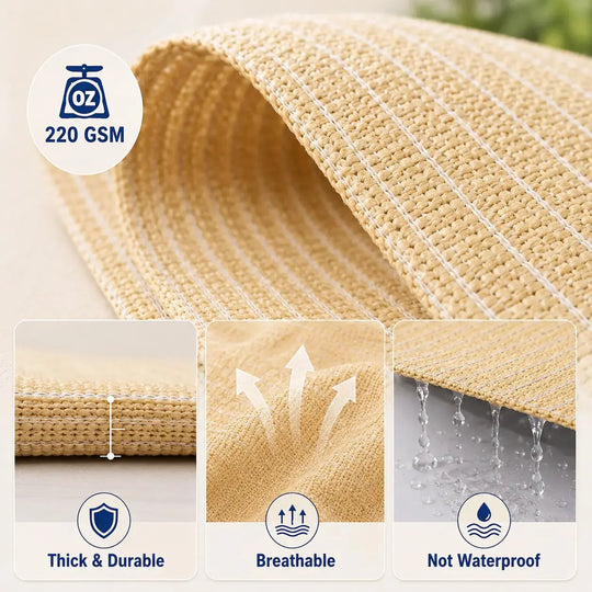 Pergola Sun Shade Canopy Replacement Cover (With Rods） Royal Shade USA