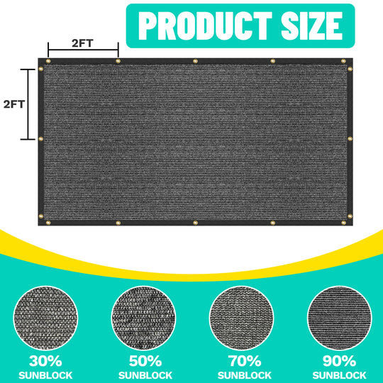 Privacy Mesh Fabric Dog Kennel Cover with Reinforced Grommets