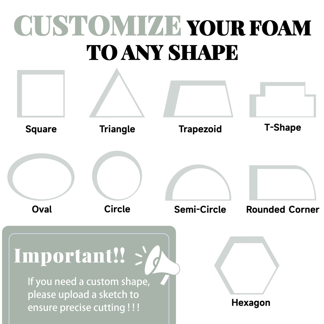 custom foam shape丨royal shade