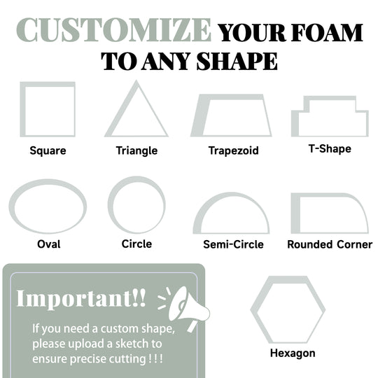 custom foam shape丨royal shade