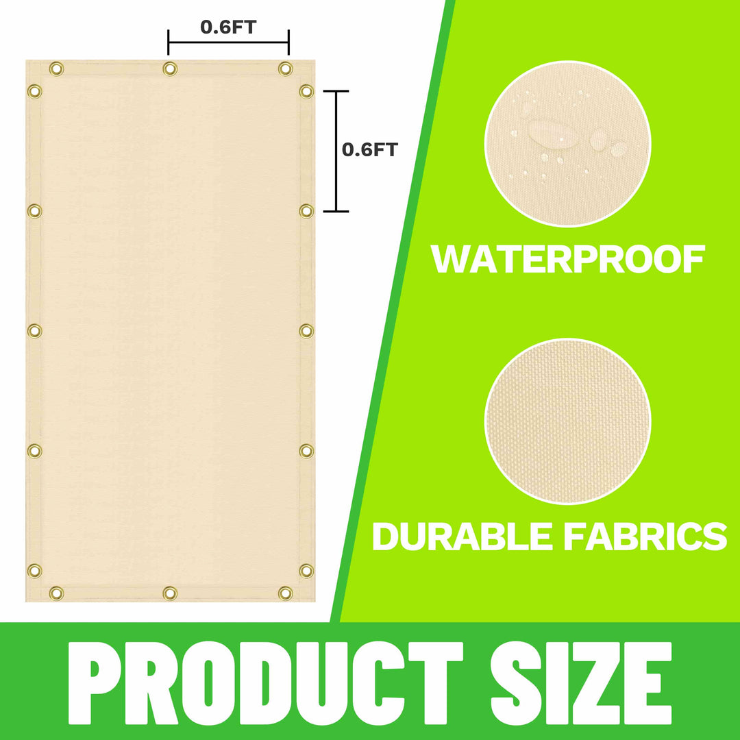 Waterproof Shade Cloth Dog Kennel Shade with Grommets Royal Shade USA