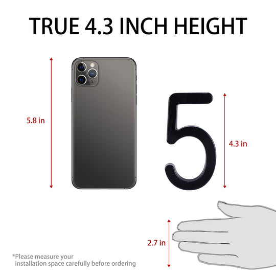 【Custom】Metal House Number Sign,Minimalist Address Sign Royal Shade USA