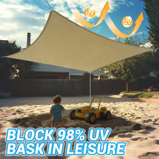 [CUSTOM] Heavy Duty Waterproof Triangle/Rectangle/Square Shade Sail Outdoor Canopy Awning