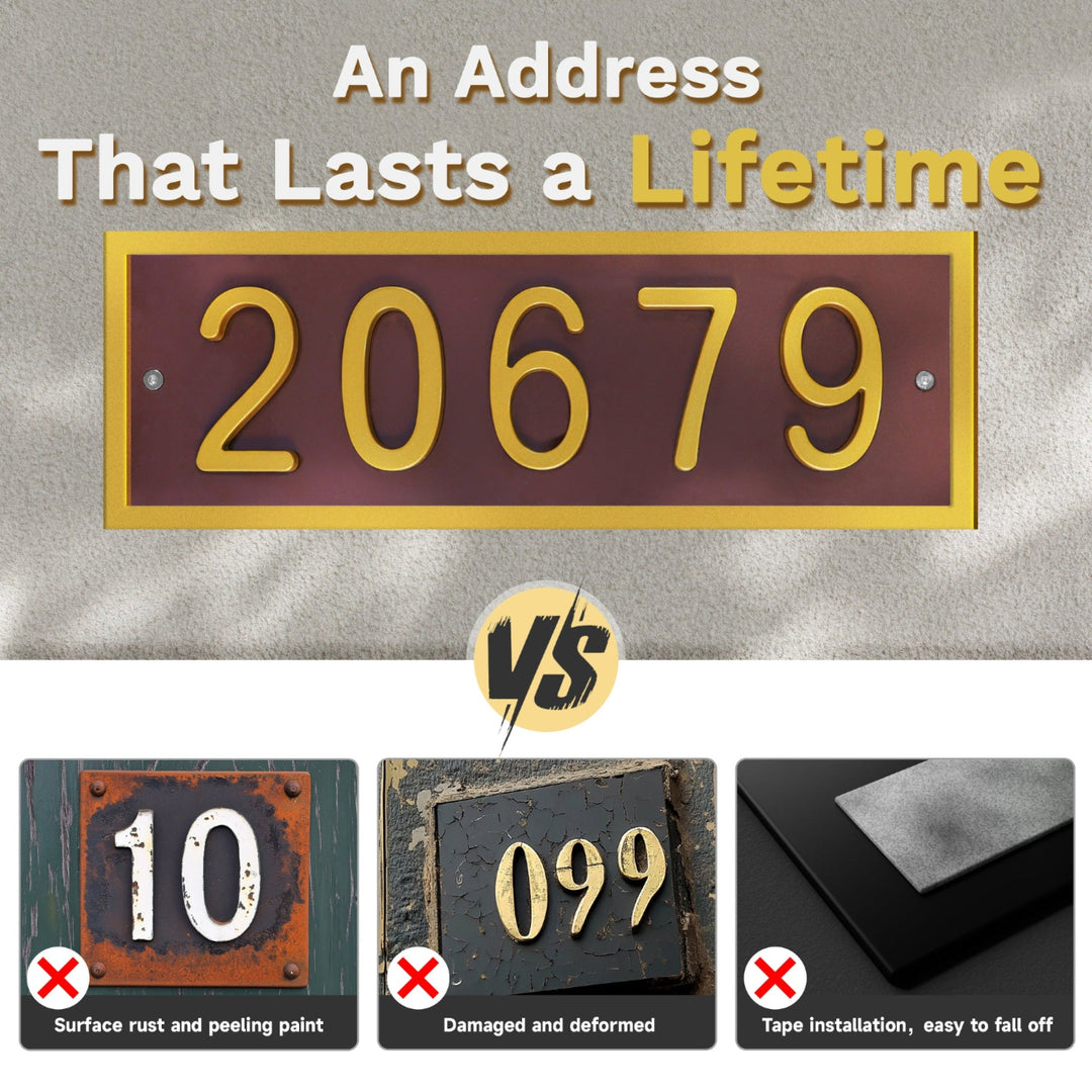 house numbers plaque丨Royal Shade