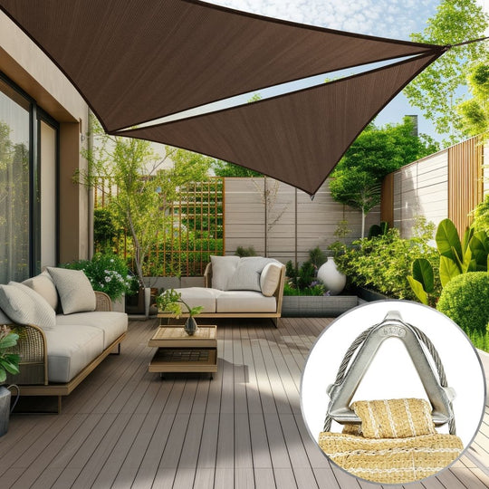 45 x 48 x 65.8 Custom Pro Ring Sun Shade Sail - Royal Shade USA