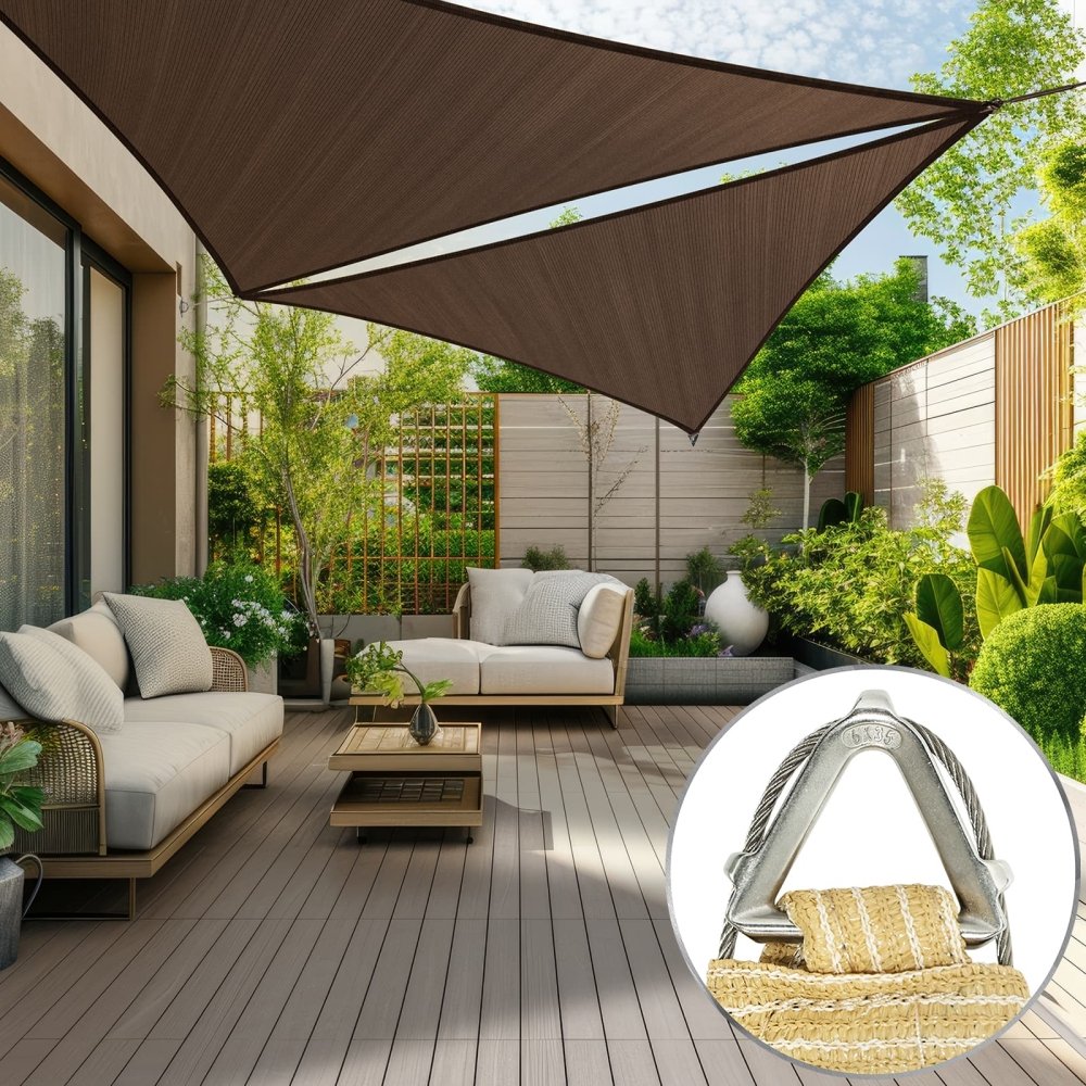 46 x 48 x 66.48 Custom Pro Ring Sun Shade Sail - Royal Shade USA