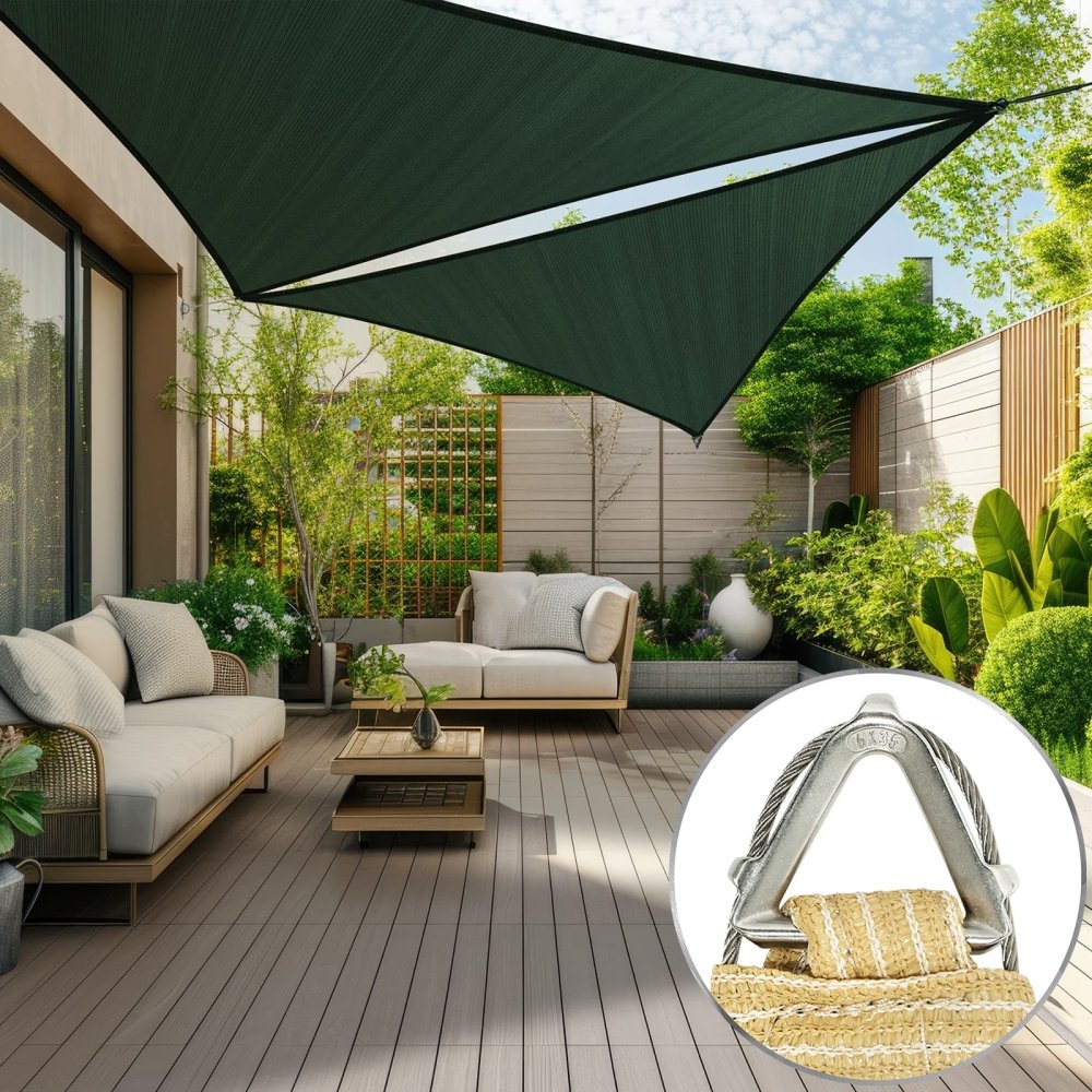 48 x 48 x 48 Custom Pro Ring Sun Shade Sail - Royal Shade USA