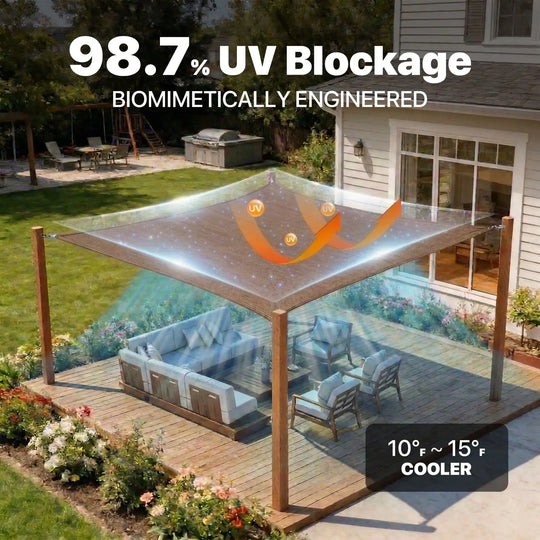 [CUSTOM] Super Ring Triangle/Rectangle/Square Heavy Duty 260 GSM Industrial Grade Sun Shade Sail Royal Shade