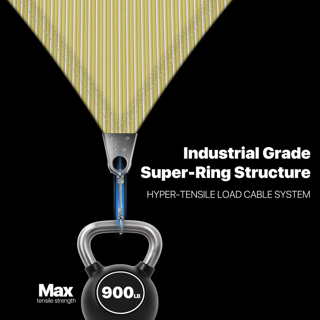 [CUSTOM] Super Ring Triangle/Rectangle/Square Heavy Duty 260 GSM Industrial Grade Sun Shade Sail Royal Shade