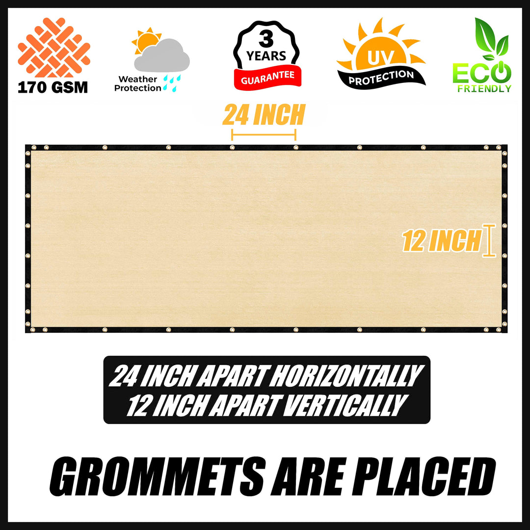 3 H 3x102 Custom Fence Screen - Royal Shade USA