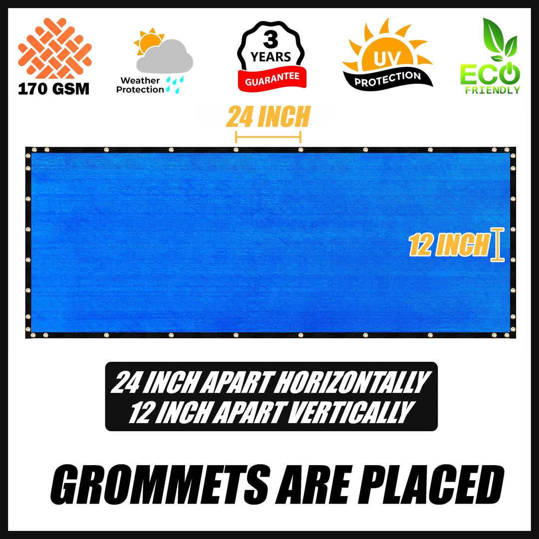 4 H 4x100 Custom Fence Screen - Royal Shade USA