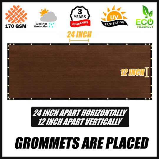 3 H 3x127 Custom Fence Screen - Royal Shade USA