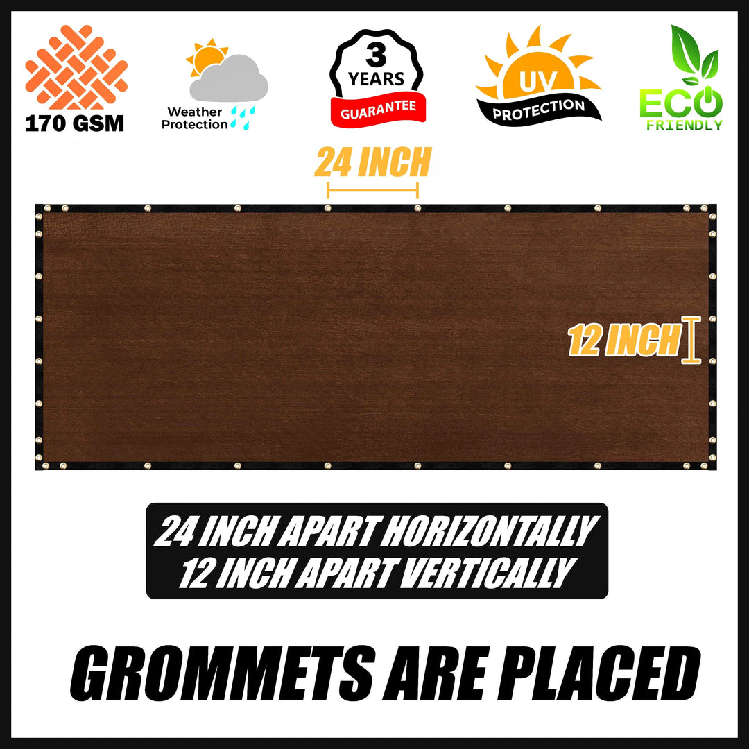 3 H 3x125 Custom Fence Screen - Royal Shade USA