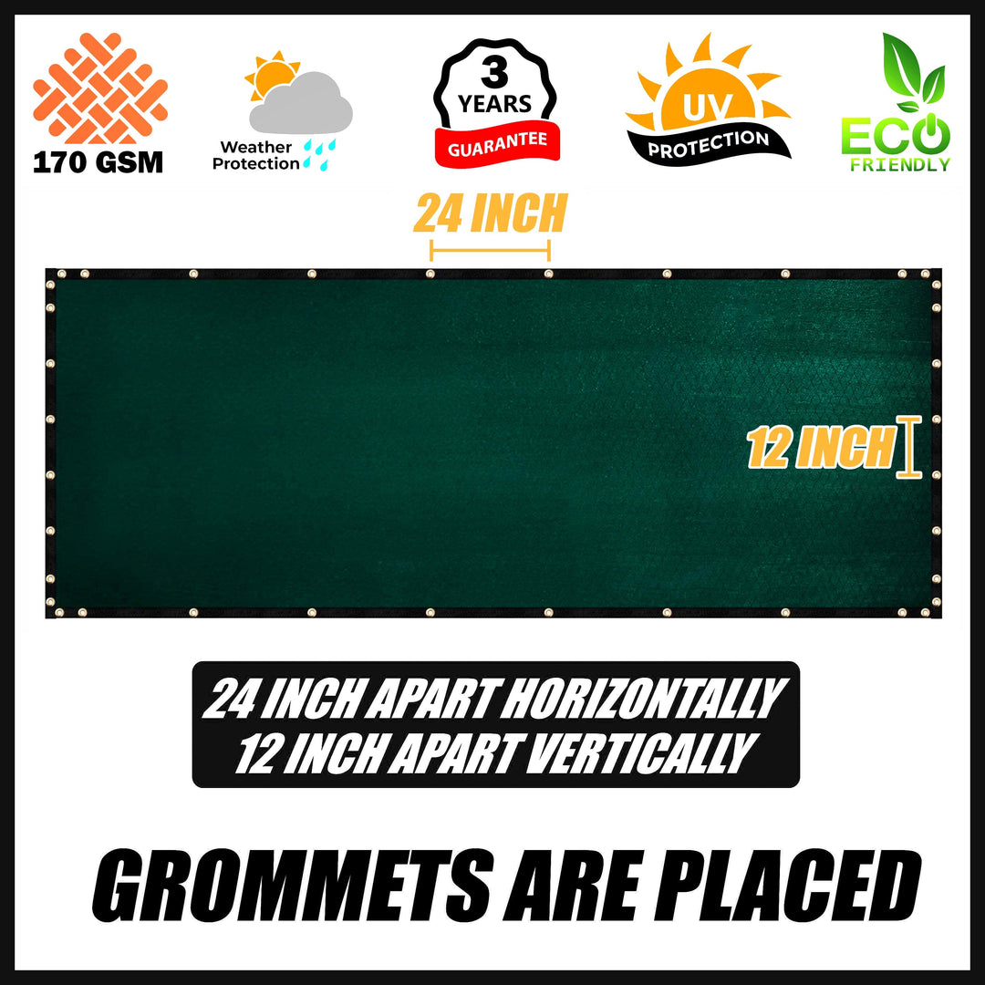 3 H 3x172 Custom Fence Screen - Royal Shade USA