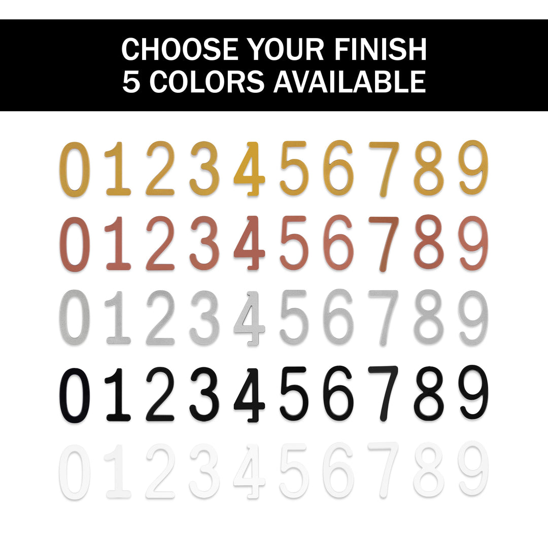 【Custom】Metal House Number Sign,Minimalist Address Sign Royal Shade USA