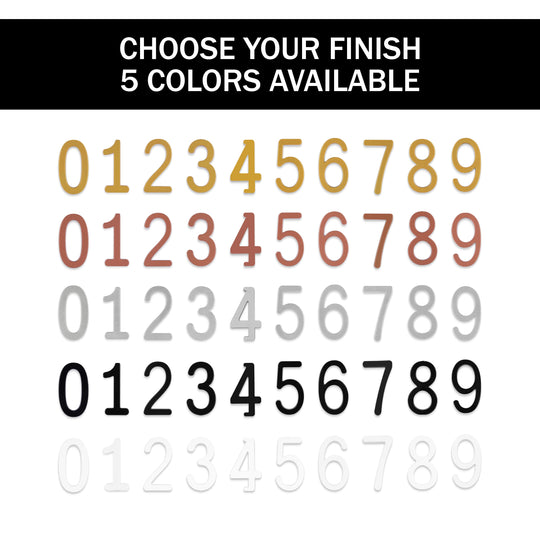 【Custom】Metal House Number Sign,Minimalist Address Sign Royal Shade USA