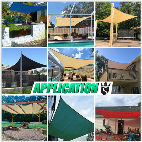 [CUSTOM] Rectangle Standard Sun Shade Sail Canopy, Commercial Grade