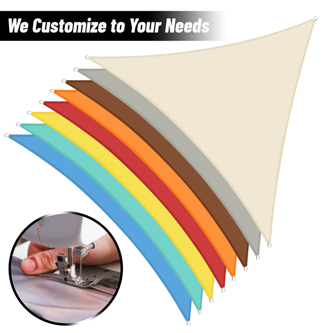 [CUSTOM] Heavy Duty Waterproof Triangle/Rectangle/Square Shade Sail Outdoor Canopy Awning
