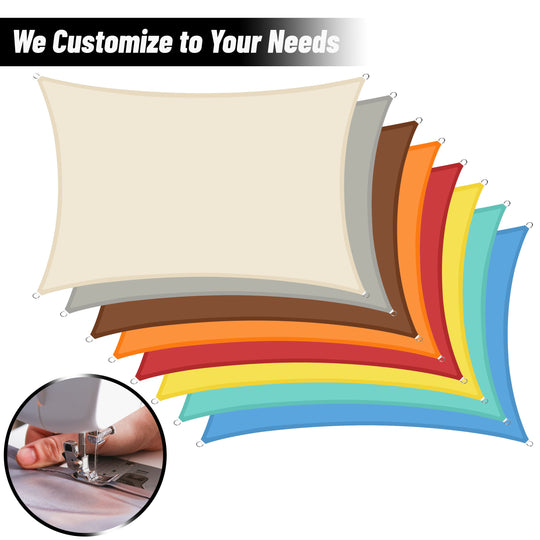 [CUSTOM] Heavy Duty Waterproof Triangle/Rectangle/Square Shade Sail Outdoor Canopy Awning