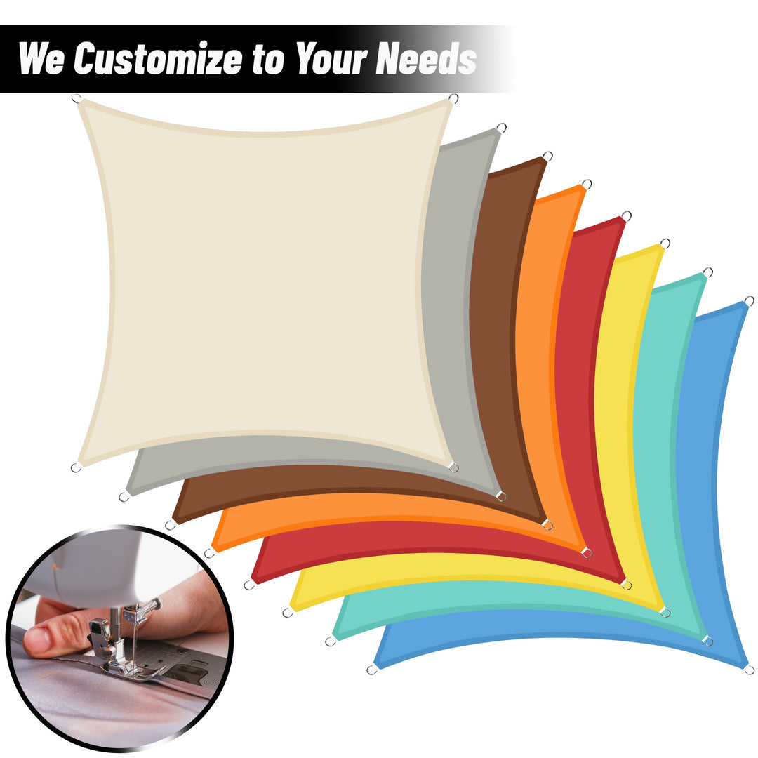 [CUSTOM] Heavy Duty Waterproof Triangle/Rectangle/Square Shade Sail Outdoor Canopy Awning