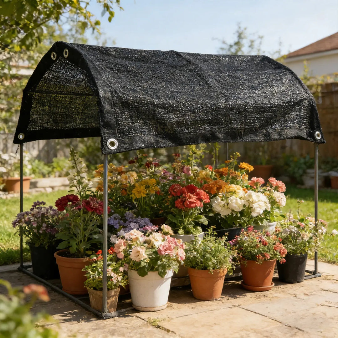 sun tarp shade Royal Shade 12 ft. x 12 ft. 70% Black Shade Cloth