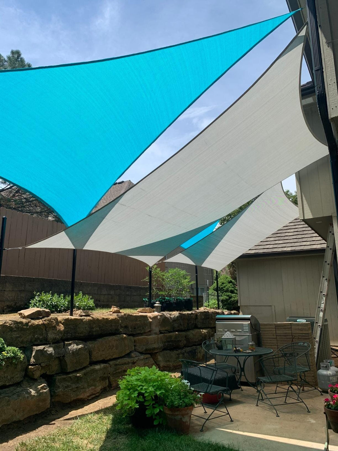 Equilateral Triangle Sun Shade Sail Canopy