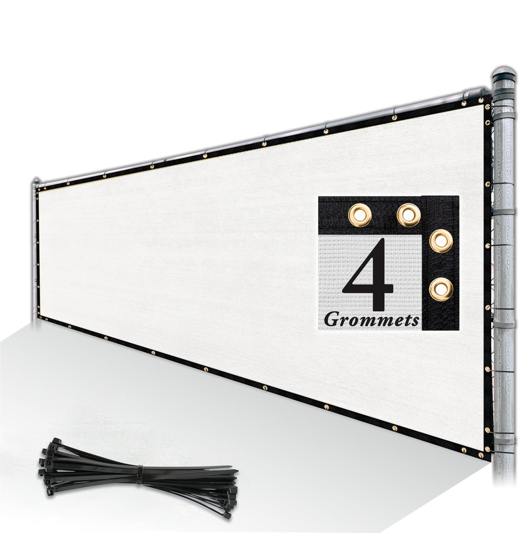 Privacy Fence Screen W Brass-Grommets 170 GSM - Royal Shade USA