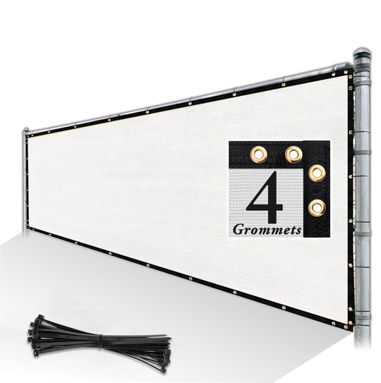 Privacy Fence Screen W Brass-Grommets 170 GSM - Royal Shade USA