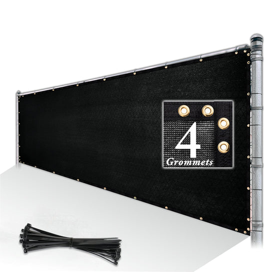 5 ft Fence Privacy Screen W Brass-Grommets 170 GSM Royal Shade